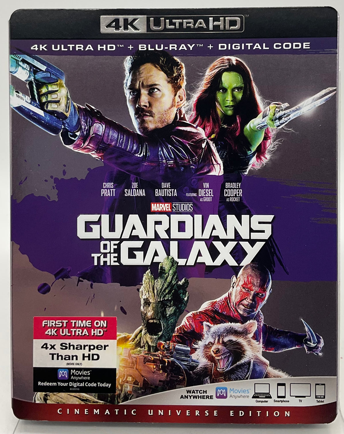 Guardians Of The Galaxy (4K UHD) w/SLIP USED