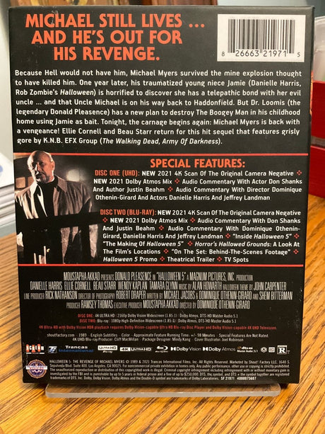 Halloween 5: The Revenge of Michael Myers (4K UHD, Collector's Edition) w/HARDCASE USED