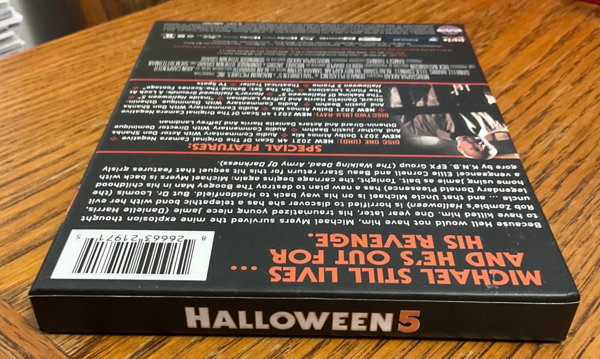 Halloween 5: The Revenge of Michael Myers (4K UHD, Collector's Edition) w/HARDCASE USED - Used 4K UHD