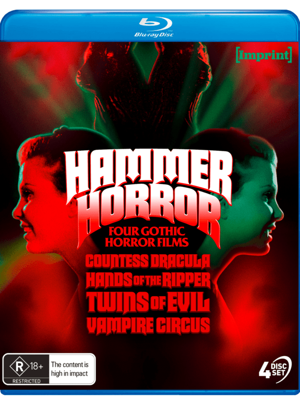Hammer Horror: Four Gothic Horror Films (1971 - 1972, Standard Edition, Region Free) - New Blu - Ray