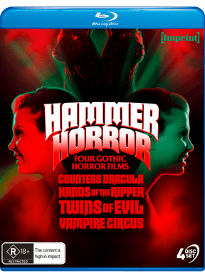 Hammer Horror: Four Gothic Horror Films (1971 - 1972, Standard Edition, Region Free) - New Blu - Ray