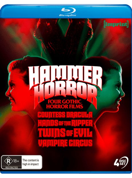 Hammer Horror: Four Gothic Horror Films (1971 - 1972, Standard Edition, Region Free) - New Blu - Ray
