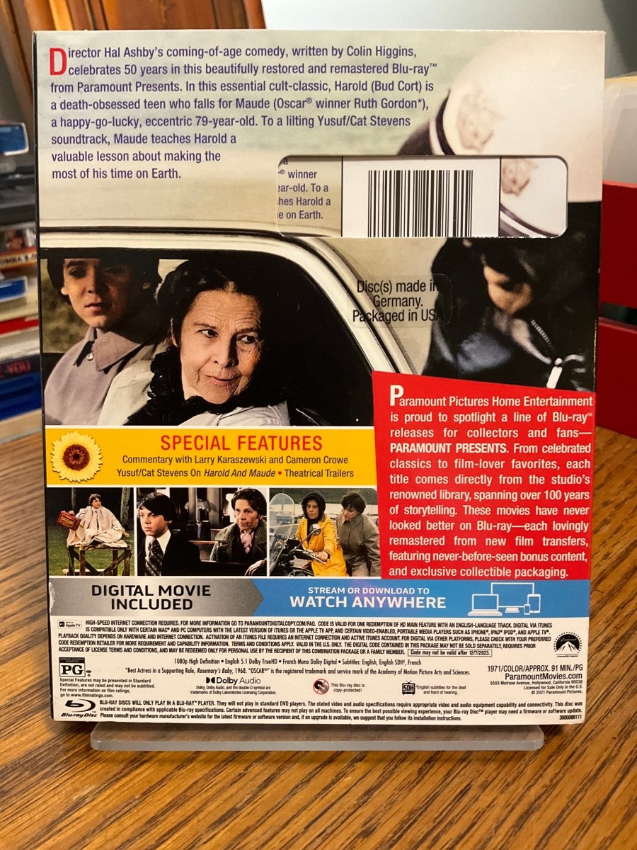 Harold and Maude (Paramount Presents) w/SLIP USED