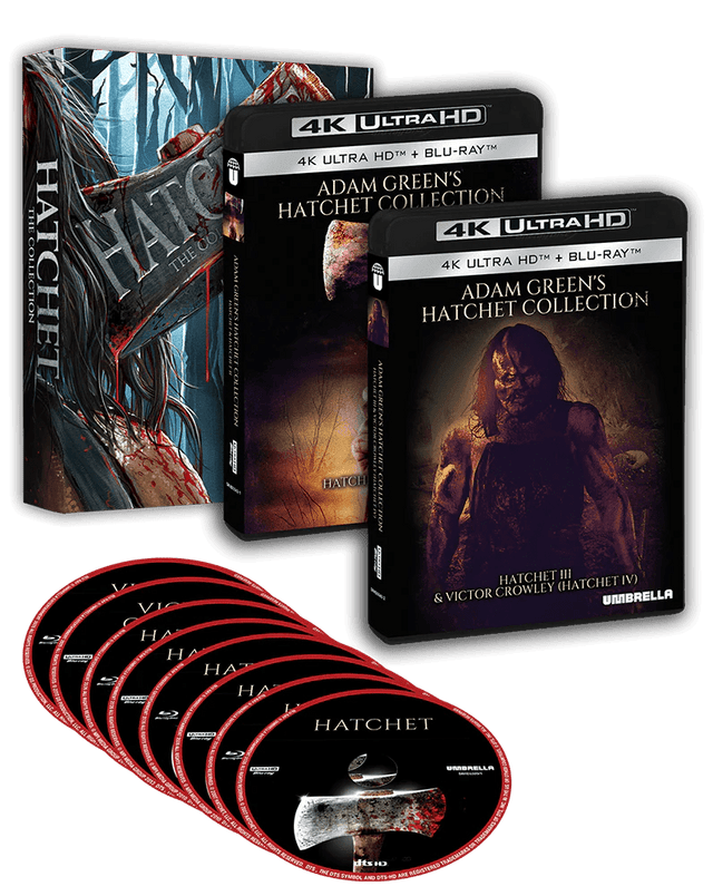 Hatchet: The Collection (4K UHD/Blu-ray, Umbrella, Region Free)
