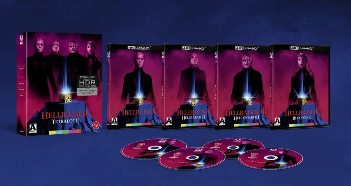Hellraiser Tetralogy (4K UHD, Region Free/B) - New 4K UHD