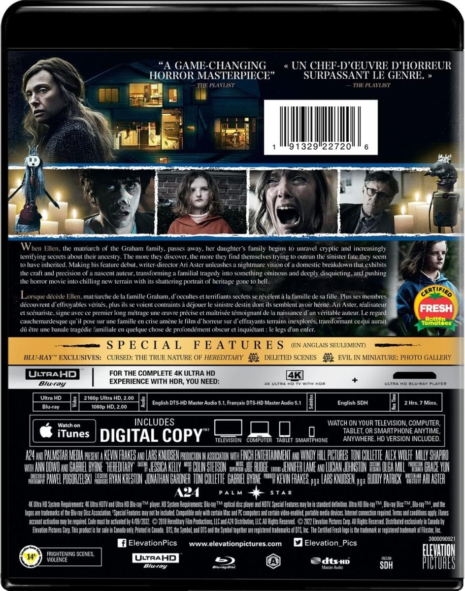 Hereditary (4K UHD, Canadian Edition) w/SLIP