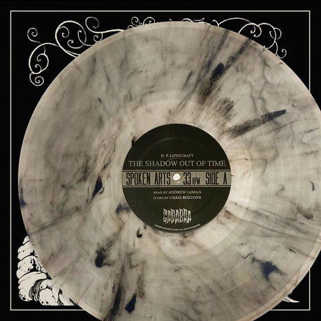 H.P. Lovecraft's The Shadow Out of Time 4xLP Set - Read by Andrew Leman, Score by Chris Bozzone - Black and White Edition (Vinyl LP) - Music