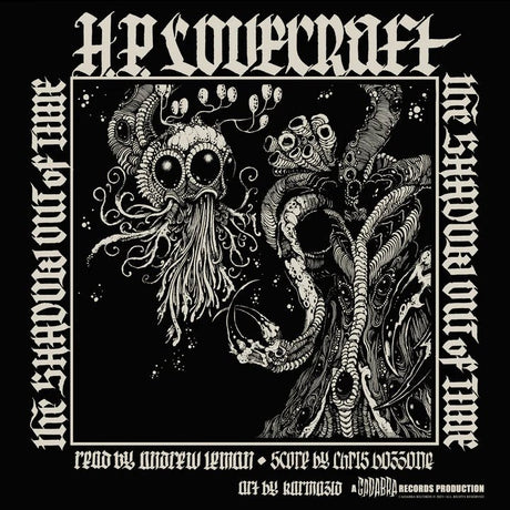 H.P. Lovecraft's The Shadow Out of Time 4xLP Set - Read by Andrew Leman, Score by Chris Bozzone - Black and White Edition (Vinyl LP) - Music