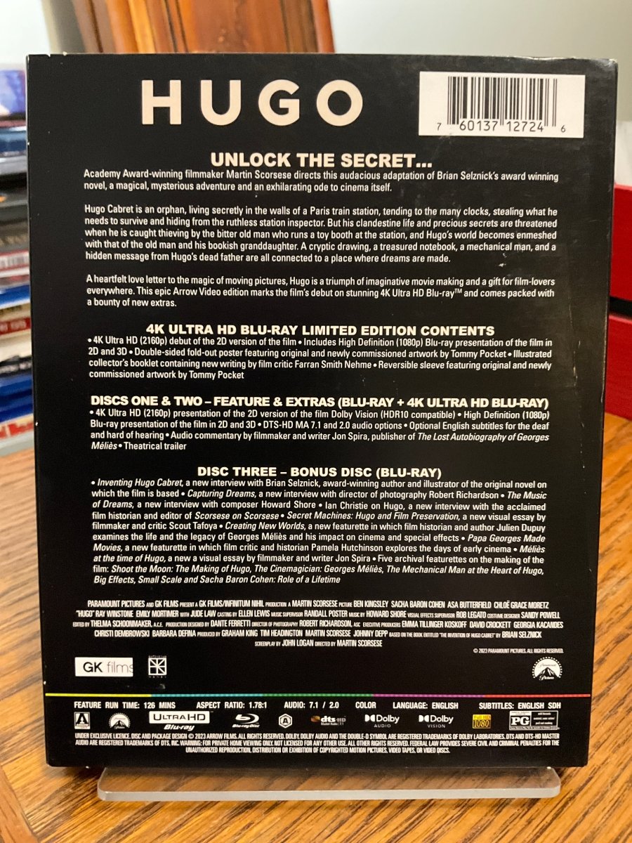 Hugo (4K UHD) w/SLIP USED