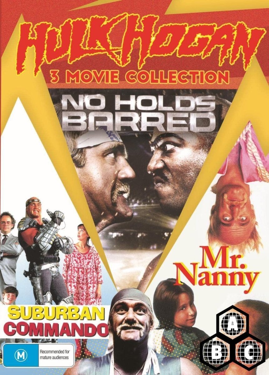 Hulk Hogan 3 Movie Collection (No Holds Barred / Mr Nanny / Suburban Commando) (DVD, Region Free) - New DVD