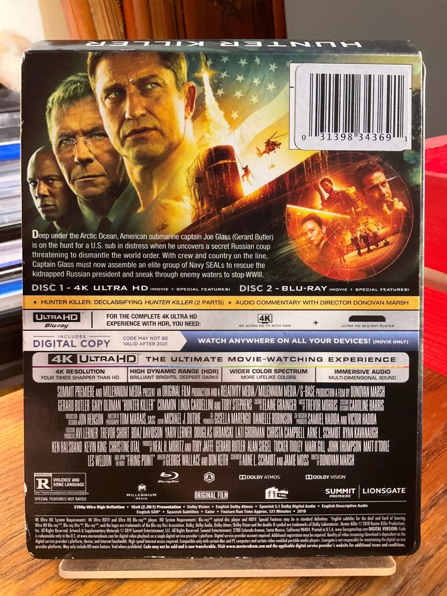 Hunter Killer (4K UHD) STEELBOOK USED