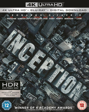 Inception (4K UHD, Region Free/B) - New 4K UHD