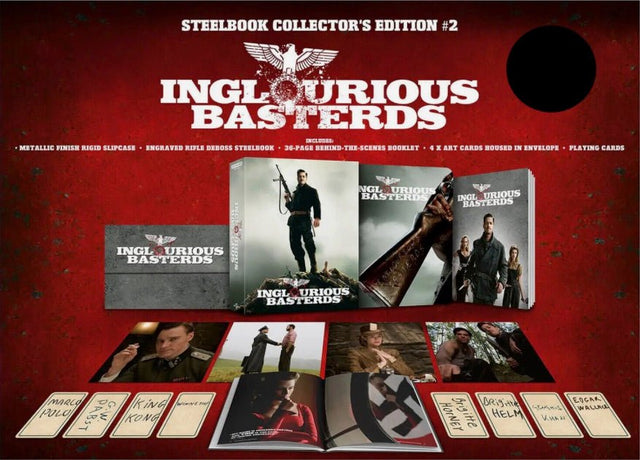 Inglourious Basterds (UK 4K UHD, Ultimate Collector's Edition Steelbook, Region Free)