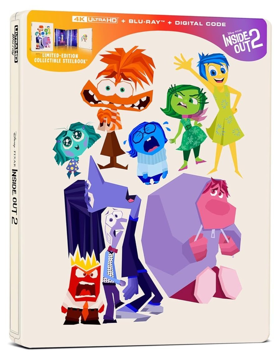 Inside Out 2 (4K UHD, Limited Edition Steelbook) - New 4K UHD