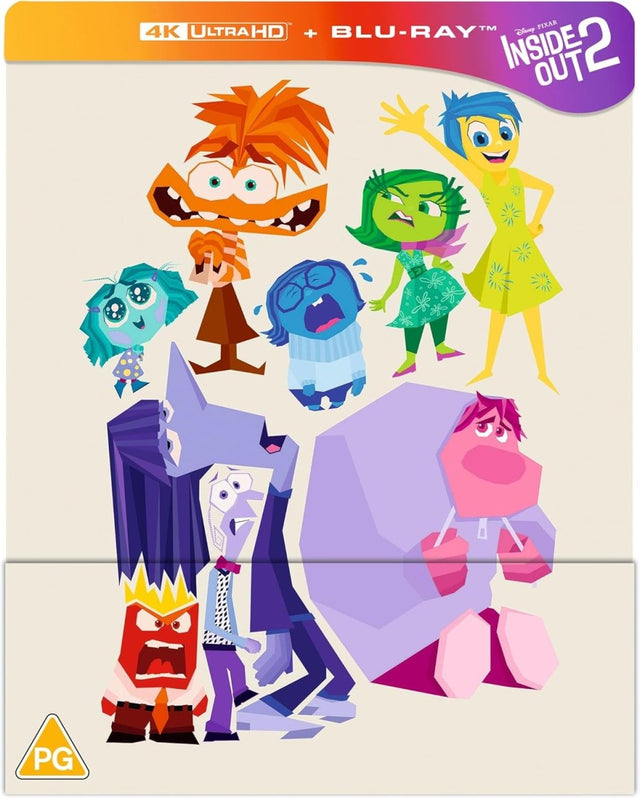 Inside Out 2 (UK 4K UHD, Limited Edition Steelbook, Region Free/B) - New 4K UHD