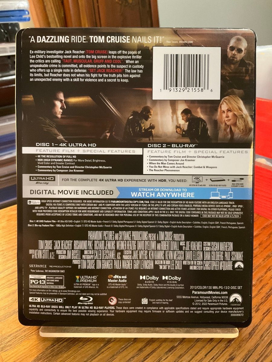 Jack Reacher (4K UHD STEELBOOK) USED