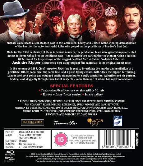 Jack the Ripper: The Complete Mini Series (Region B) - New Blu - Ray