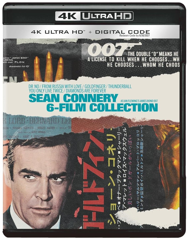 James Bond: Sean Connery 6 - Film Collection (4K UHD) - New 4K UHD