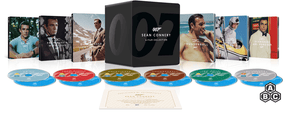 James Bond: Sean Connery 6-Film Collection (4K UHD, UK Limited Edition Library Case Steelbook Set, Region Free) *see note