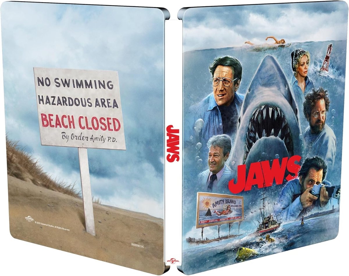 Jaws (4K UHD, UK Limited 50th Anniversary Edition Steelbook, Region Free/B) *one per customer - New 4K UHD
