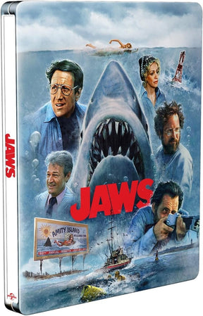 Jaws (4K UHD, UK Limited 50th Anniversary Edition Steelbook, Region Free/B) *one per customer - New 4K UHD