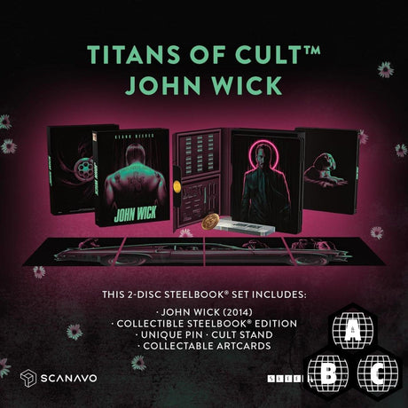 John Wick (4K UHD, Limited 'Titans of Cult' Edition Steelbook, Region Free) - New 4K UHD