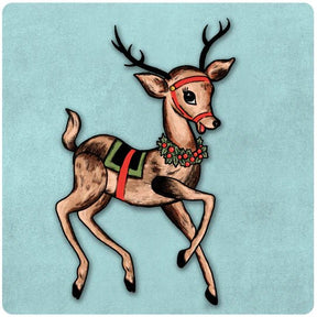 Jointed Reindeer Christmas Cutout Decoration - Posters/Stickers/Art
