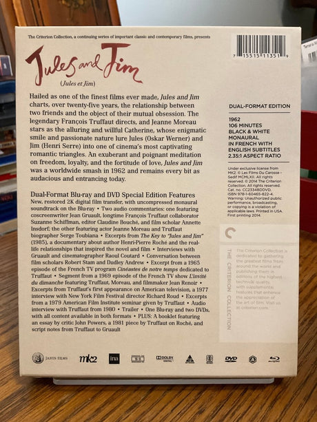 Jules and Jim (281) w/SLIPCASE USED - Used Blu - Ray