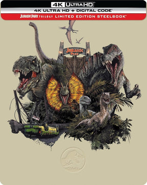 Jurassic Park Trilogy (4K UHD, Limited Edition Steelbook) - New 4K UHD