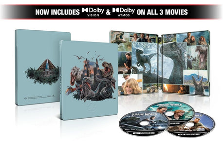 Jurassic World Trilogy (4K UHD, Limited Edition Steelbook) - New 4K UHD