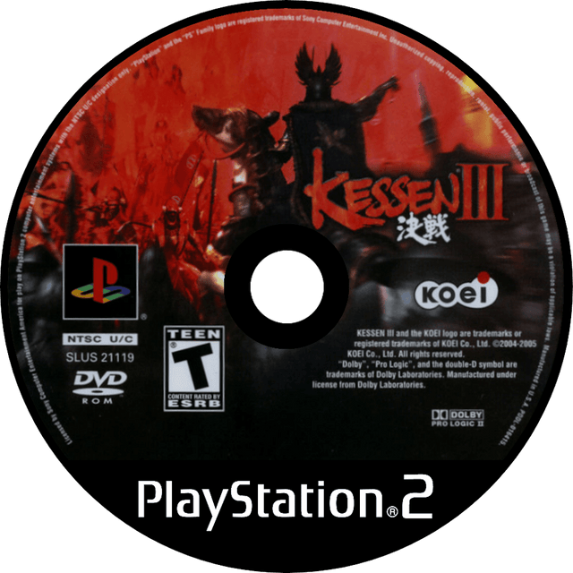 Kessen III Playstation 2 LOOSE - Video Games - Playstation 2
