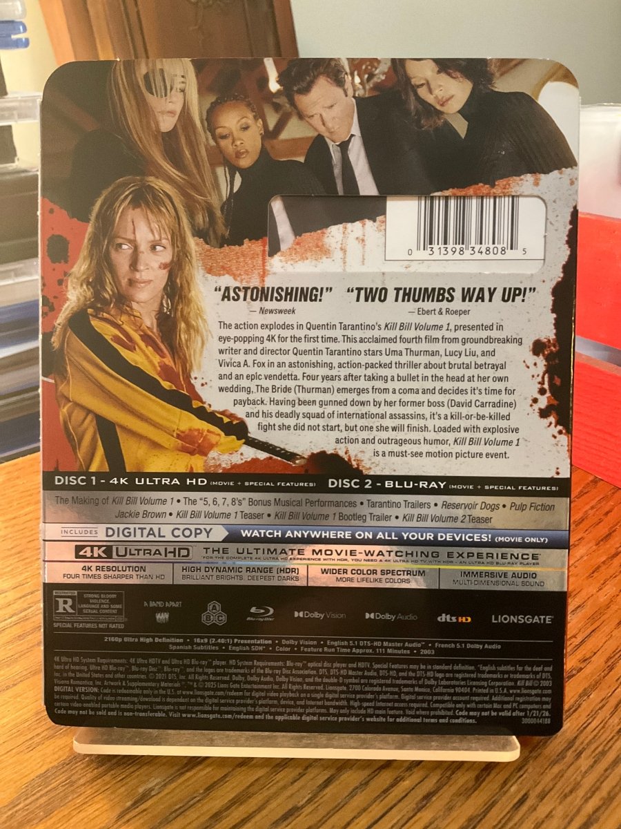 Kill Bill: Vol. 1 (4K UHD) w/SLIP USED