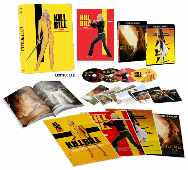 Kill Bill: Volume 1 & 2 (4K UHD, Limited Lenticular Edition, Region Free) *See note