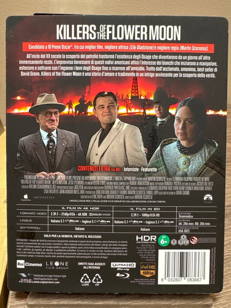 Killers of the Flower Moon (4K UHD, Region Free/B) w/SLIP USED