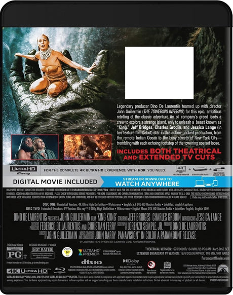 King Kong (1976) (4K UHD, Paramount) w/SLIP