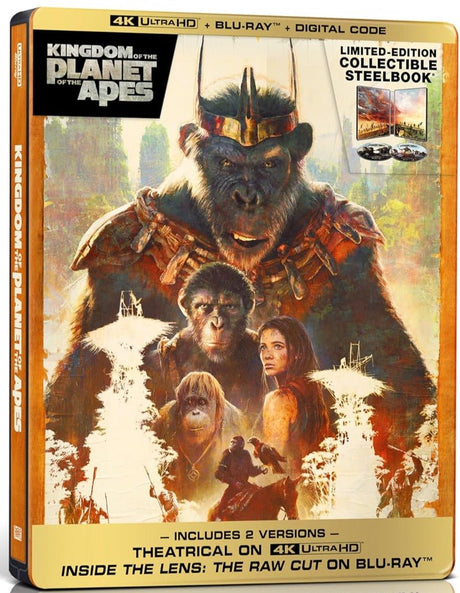 Kingdom of the Planet of the Apes (4K UHD, Limited Edition Steelbook) - New 4K UHD