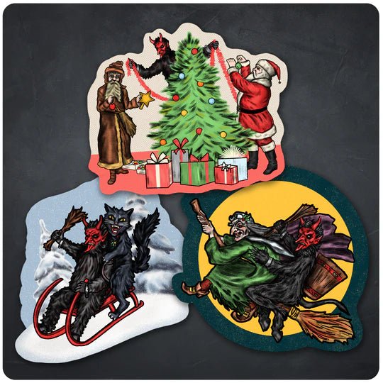 Krampus & Friends Series 1 Christmas Cutout Set of 3 - Posters/Stickers/Art