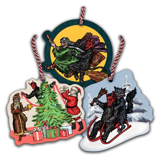 Krampus & Friends Series 1 Christmas Tree Ornament Set - Posters/Stickers/Art
