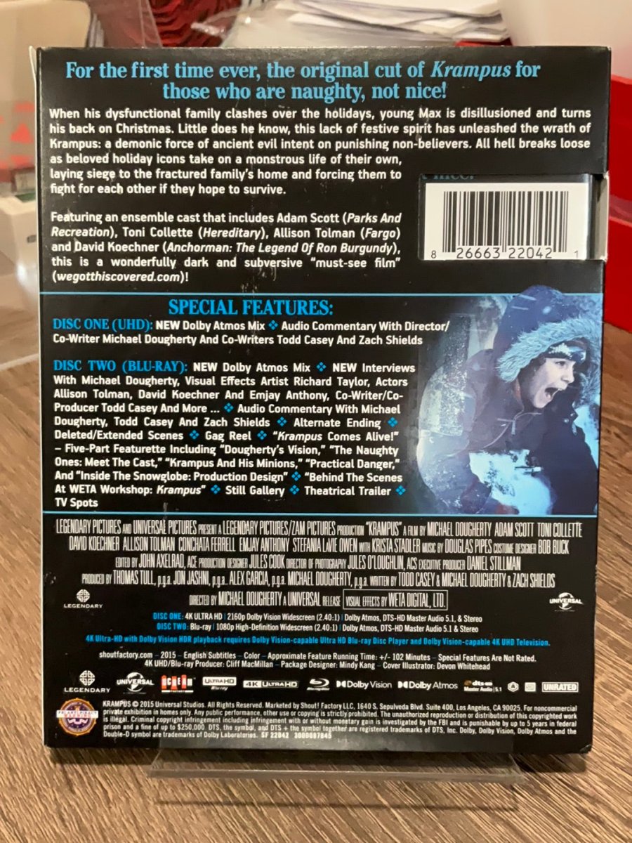 Krampus: The Naughty Cut (Collector's Edition) [4K UHD] W/SLIP USED