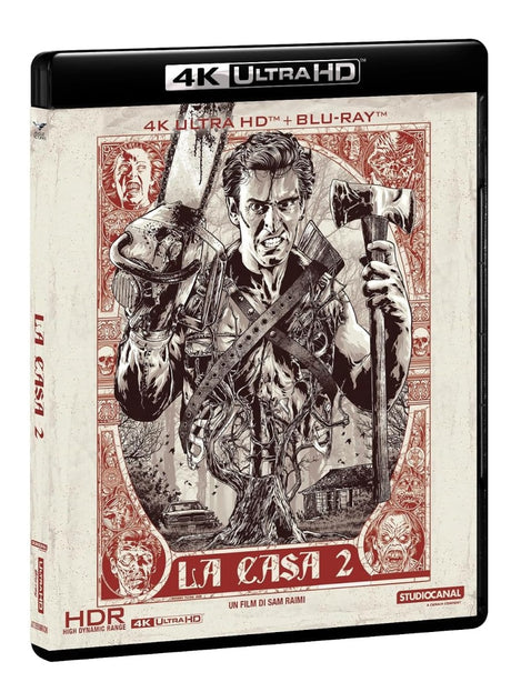 La Casa 2 aka Evil Dead II (4K UHD, Eagle Pictures Italy, Region Free/B)