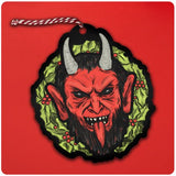 Large Krampus Wreath Christmas Tree Ornament Set of 3