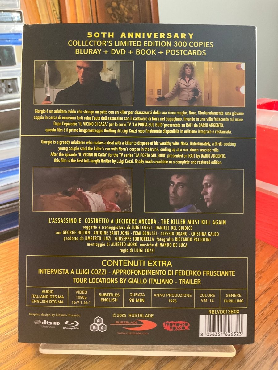 L'Assassino E Costretto Ad Uccidere Ancora (aka The Killer Must Kill Again, Deluxe Edition, Region Free) USED