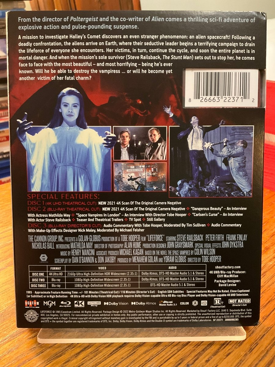 Lifeforce (Collector's Edition, 4K UHD) W/SLIP USED