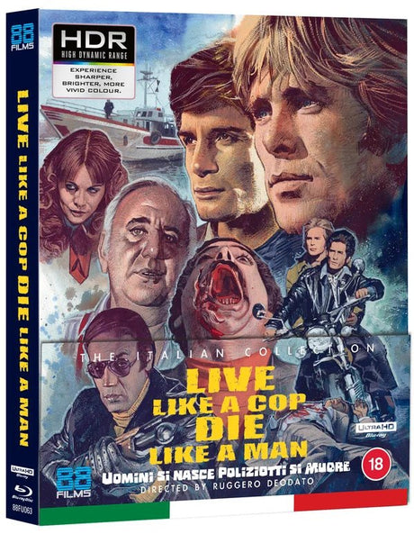 Live Like a Cop, Die Like a Man (4K UHD, 88 Films Limited Edition, Region Free/B) - New 4K UHD