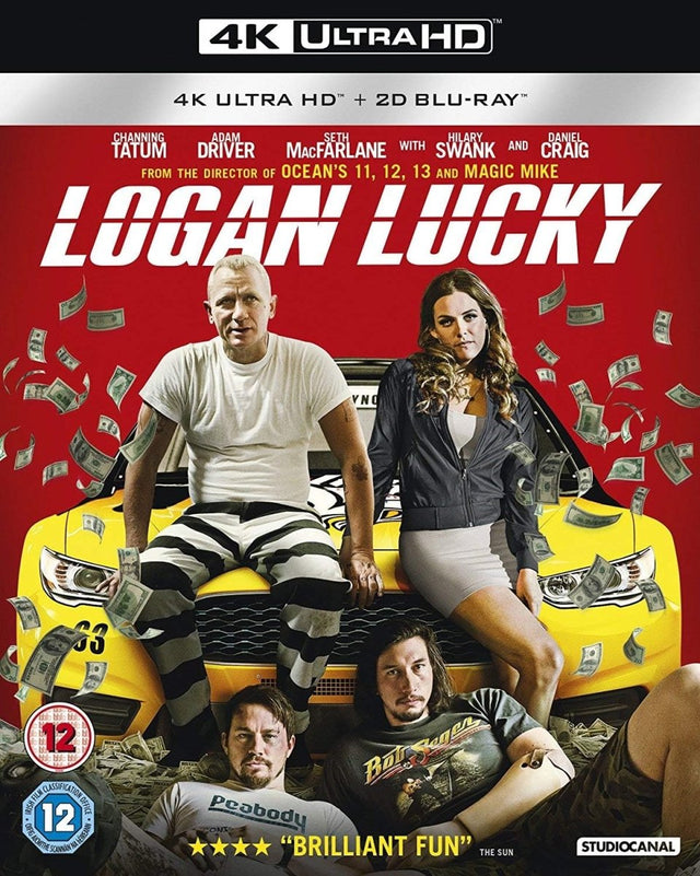 Logan Lucky (4K UHD, Region Free/B) w/SLIP - New 4K UHD