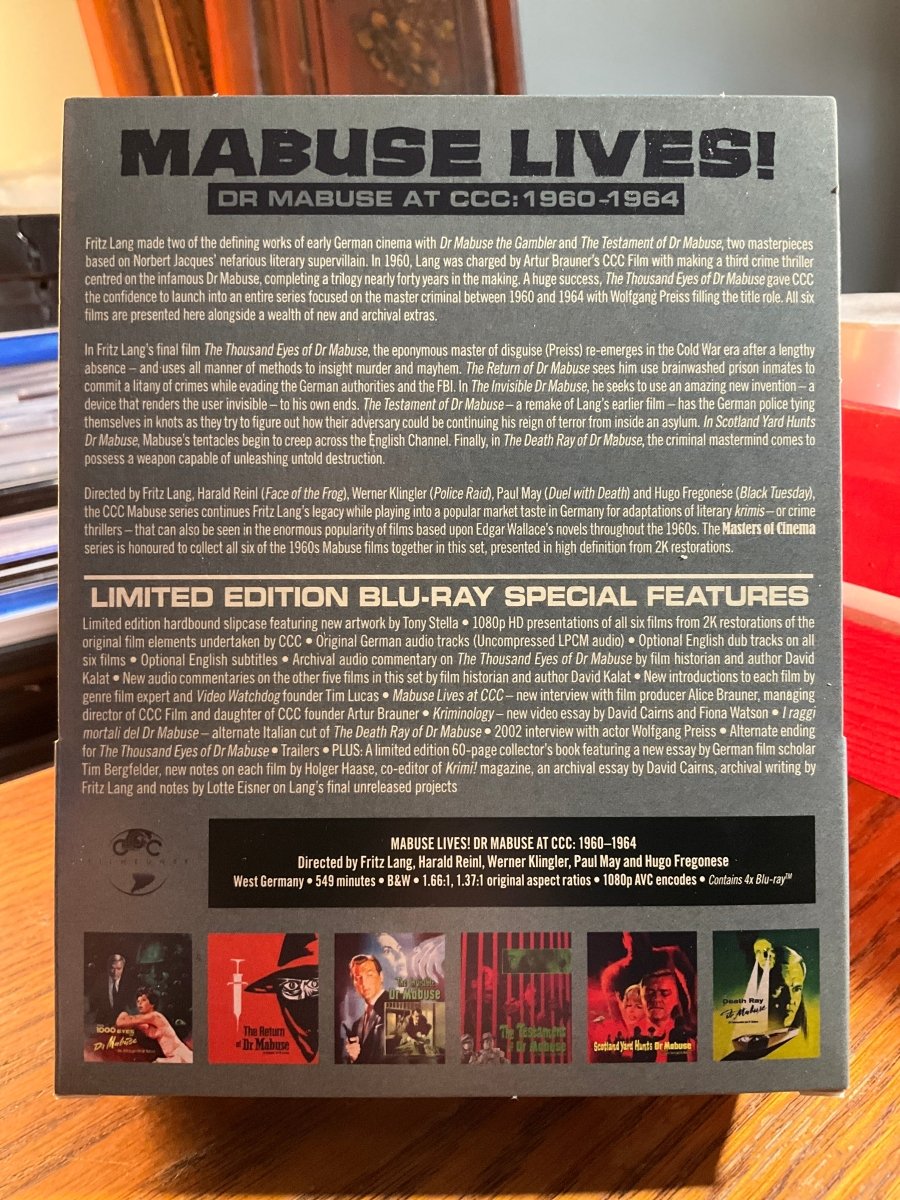 Mabuse Lives! Dr Mabuse At CCC: 1960-1964 (Limited Edition) USED