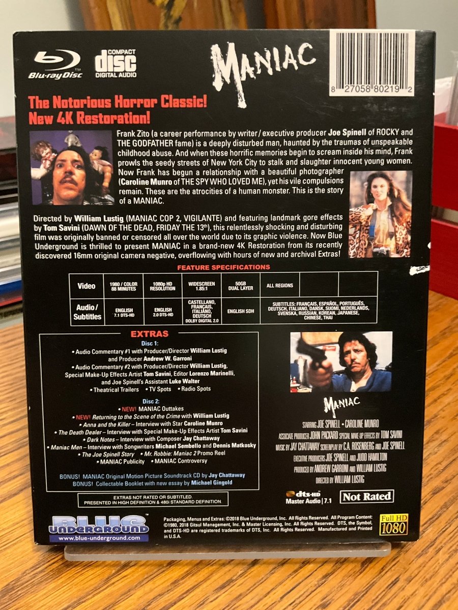 Maniac (1980) w/LENTICULAR SLIP USED
