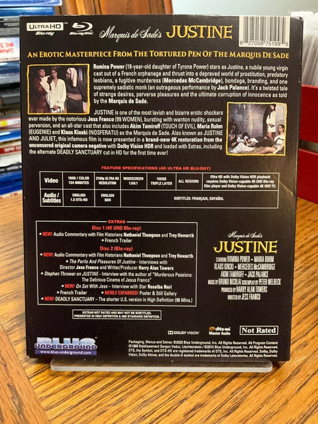 Marquis De Sade's Justine (4K UHD) w/SLIP USED - Used 4K UHD