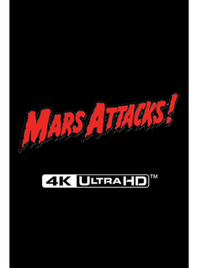 Mars Attacks (4K UHD, Limited Collector's Edition Steelbook, Region Free) - New 4K UHD