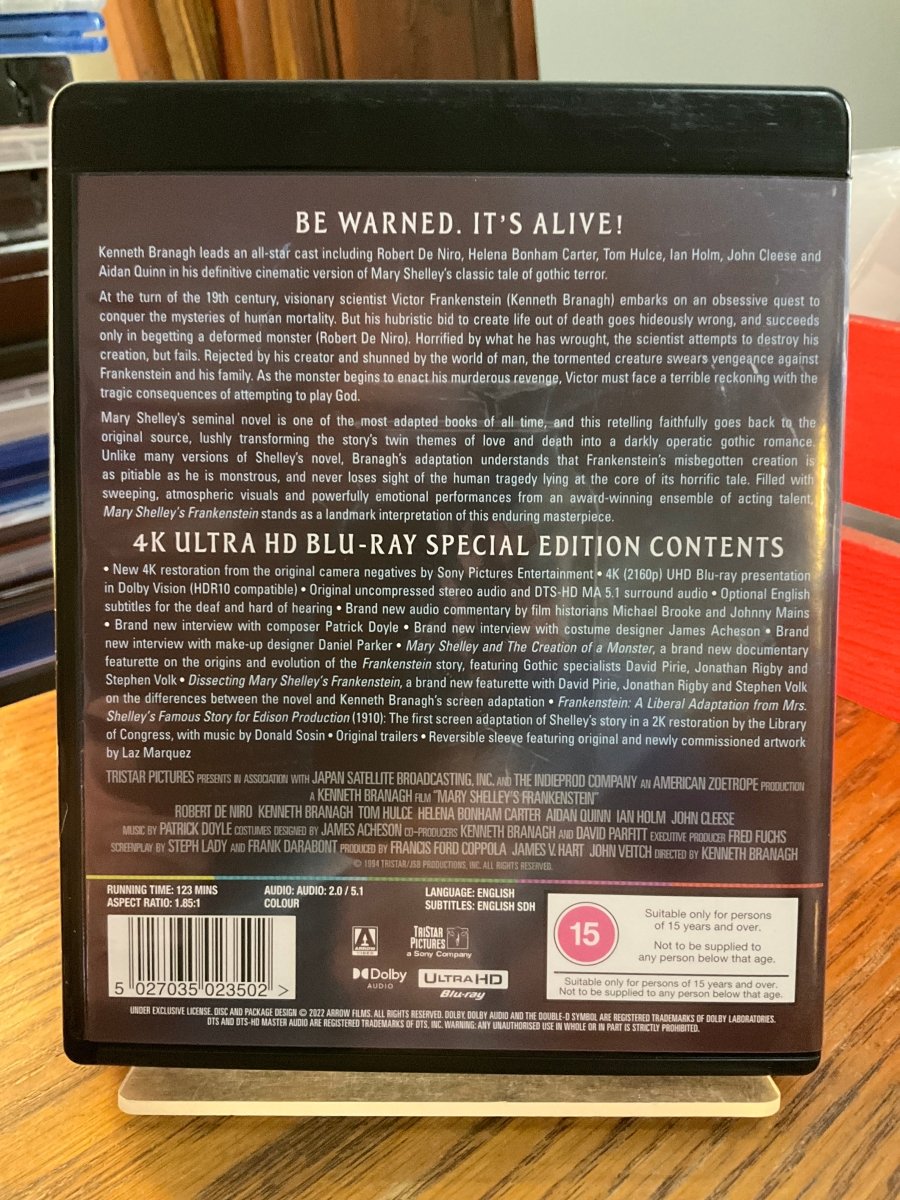 Mary Shelley's Frankenstein (4K UHD) w/BOOKLET USED